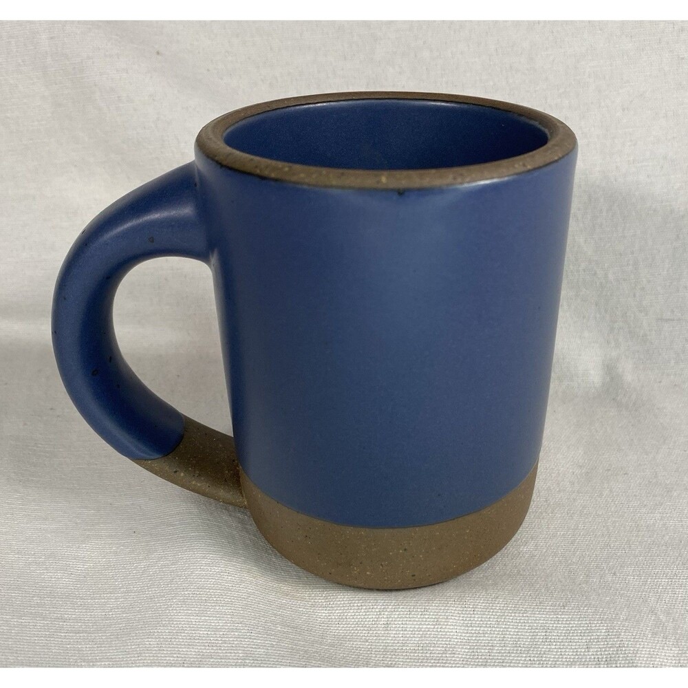 East Fork Stoneware Ceramic Mug Blue Ridge Glaze and Exposed Brown Clay Bottom - Picture 2 of 5